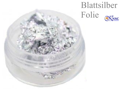 Blattgold - Folie Silber 1 Döschen